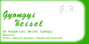 gyongyi weisel business card